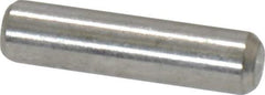 Value Collection - 1/8" Diam x 1/2" Pin Length 18-8 Stainless Steel Standard Dowel Pin - Bright Finish - Exact Industrial Supply