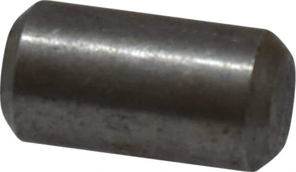 Value Collection - 1/4" Diam x 1/2" Pin Length 18-8 Stainless Steel Standard Dowel Pin - Bright Finish - Exact Industrial Supply