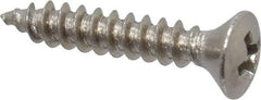 Value Collection - #4 Oval Head Phillips Sheet Metal Screw - Stainless Steel, 5/8" OAL, Grade 18-8 - Exact Industrial Supply