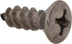 Value Collection - #14 Oval Head Phillips Sheet Metal Screw - Stainless Steel, 3/4" OAL, Grade 18-8 - Exact Industrial Supply