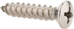 Value Collection - #14 Oval Head Phillips Sheet Metal Screw - Stainless Steel, 1-1/4" OAL, Grade 18-8 - Exact Industrial Supply