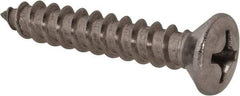 Value Collection - #14 Oval Head Phillips Sheet Metal Screw - Stainless Steel, 1-1/2" OAL, Grade 18-8 - Exact Industrial Supply