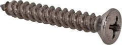 Value Collection - #14 Oval Head Phillips Sheet Metal Screw - Stainless Steel, 1-3/4" OAL, Grade 18-8 - Exact Industrial Supply
