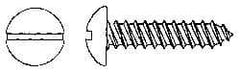 Value Collection - #10 Round Head Slotted Sheet Metal Screw - Stainless Steel, 1" Length Under Head, Grade 18-8 - Exact Industrial Supply