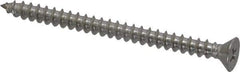Value Collection - #10 Flat Head Phillips Sheet Metal Screw - Stainless Steel, 2-1/2" OAL, Grade 18-8 - Exact Industrial Supply