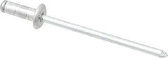 RivetKing - Size 41-43 Dome Head Aluminum Multi Grip Blind Rivet - Steel Mandrel, 0.039" to 0.187" Grip, 1/4" Head Diam, 0.129" to 0.133" Hole Diam, 0.389" Length Under Head, 1/8" Body Diam - Exact Industrial Supply