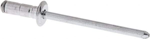 RivetKing - Size 52-54 Dome Head Aluminum Multi Grip Blind Rivet - Steel Mandrel, 0.047" to 0.276" Grip, 0.312" Head Diam, 0.16" to 0.164" Hole Diam, 0.512" Length Under Head, 5/32" Body Diam - Exact Industrial Supply