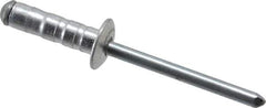 RivetKing - Size 63-67 Dome Head Aluminum Multi Grip Blind Rivet - Steel Mandrel, 0.187" to 0.456" Grip, 3/8" Head Diam, 0.192" to 0.196" Hole Diam, 0.716" Length Under Head, 3/16" Body Diam - Exact Industrial Supply