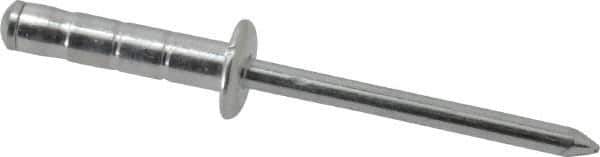 RivetKing - Size 66-69 Dome Head Aluminum Multi Grip Blind Rivet - Steel Mandrel, 0.275" to 0.598" Grip, 3/8" Head Diam, 0.192" to 0.196" Hole Diam, 7/8" Length Under Head, 3/16" Body Diam - Exact Industrial Supply