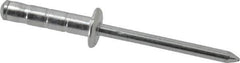 RivetKing - Size 66-69 Dome Head Aluminum Multi Grip Blind Rivet - Steel Mandrel, 0.275" to 0.598" Grip, 3/8" Head Diam, 0.192" to 0.196" Hole Diam, 7/8" Length Under Head, 3/16" Body Diam - Exact Industrial Supply