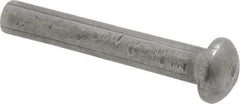 RivetKing - 1/8" Body Diam, Round Uncoated Steel Solid Rivet - 3/4" Length Under Head - Exact Industrial Supply