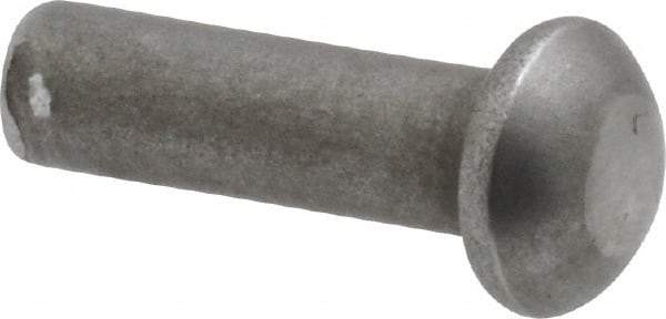 RivetKing - 3/16" Body Diam, Round Steel Solid Rivet - 5/8" Length Under Head - Exact Industrial Supply