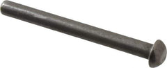 RivetKing - 3/16" Body Diam, Round Uncoated Steel Solid Rivet - 2" Length Under Head, 90° Countersunk Head Angle - Exact Industrial Supply