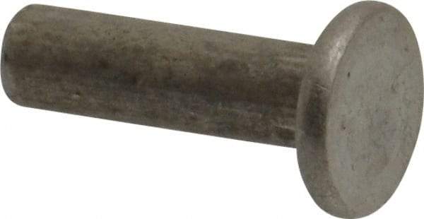 RivetKing - 3/16" Body Diam, Countersunk Uncoated Steel Solid Rivet - 5/8" Length Under Head, 90° Countersunk Head Angle - Exact Industrial Supply