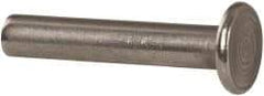 RivetKing - 3/16" Body Diam, Round Uncoated Stainless Steel Solid Rivet - 1" Length Under Head, Grade 18-8 - Exact Industrial Supply
