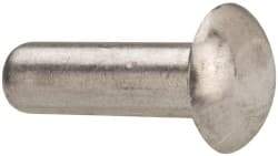 RivetKing - 3/16" Body Diam, Universal Aluminum Solid Rivet - 5/8" Length Under Head, Grade 1100F - Exact Industrial Supply