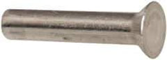 RivetKing - 1/8" Body Diam, Countersunk Aluminum Solid Rivet - 5/8" Length Under Head, Grade 1100F, 78° Countersunk Head Angle - Exact Industrial Supply