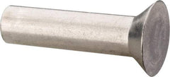 RivetKing - 3/16" Body Diam, Countersunk Aluminum Solid Rivet - 3/4" Length Under Head, Grade 1100F, 78° Countersunk Head Angle - Exact Industrial Supply