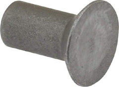 RivetKing - 1/4" Body Diam, Countersunk Steel Solid Rivet - 1/2" Length Under Head, 90° Countersunk Head Angle - Exact Industrial Supply