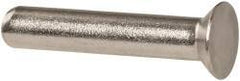 RivetKing - 3/16" Body Diam, Countersunk Stainless Steel Solid Rivet - 1" Length Under Head, Grade 18-8, 90° Countersunk Head Angle - Exact Industrial Supply