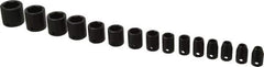 Proto - 15 Piece 3/8" Drive Impact Socket Set - 6 Points, 1/4" to 1" Range, Inch Measurement Standard - Exact Industrial Supply