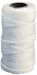 Value Collection - Nylon Braided Twine - 110 Lbs. Breaking Strength, Natural (Color) - Exact Industrial Supply