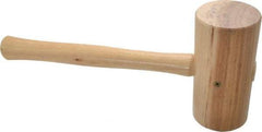 Garland - 1-3/4 Lb Head Wooden Mallet - 14" Long Wood Handle - Exact Industrial Supply