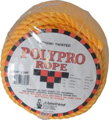 Value Collection - 100' Max Length Polypropylene Coilettes - 3/8" Diam, 2,240 Lb Capacity - Exact Industrial Supply
