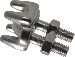 Ronstan - 5/16" Wire Rope U-Bolt Grip - 316 Stainless Steel - Exact Industrial Supply