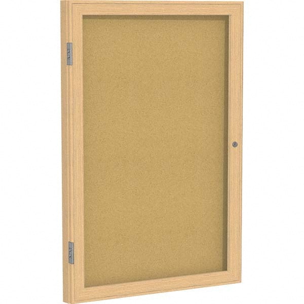 Ghent - Cork Bulletin Boards Style: Enclosed Cork Bulletin Boards Color: Natural Cork - Exact Industrial Supply