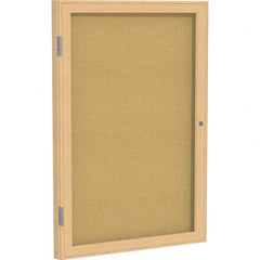 Ghent - Cork Bulletin Boards Style: Enclosed Cork Bulletin Boards Color: Natural Cork - Exact Industrial Supply