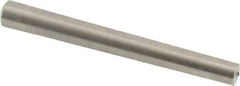 Value Collection - Size 2/0, 0.115" Small End Diam, 0.141" Large End Diam, Passivated Stainless Steel Taper Pin - Grade 303, 18-8, 1-1/4" OAL, 1-1/4 Pin Length - Exact Industrial Supply