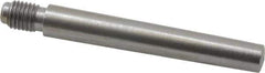 Value Collection - Size 6, 0.339" Large End Diam, Uncoated Steel 5/16-24 Threaded Taper Pin - Grade C-12L14, 2-1/4 Pin Length - Exact Industrial Supply