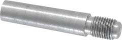 Value Collection - Size 7, 0.407" Large End Diam, Uncoated Steel 3/8-24 Threaded Taper Pin - Grade C-12L14, 1-1/2 Pin Length - Exact Industrial Supply