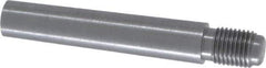 Value Collection - Size 7, 0.407" Large End Diam, Uncoated Steel 3/8-24 Threaded Taper Pin - Grade C-12L14, 2 Pin Length - Exact Industrial Supply