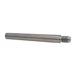 Value Collection - Size 9, 0.589" Large End Diam, Uncoated Steel 1/2-20 Threaded Taper Pin - Grade C-12L14, 4-1/2 Pin Length - Exact Industrial Supply