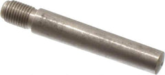 Value Collection - Size 7, 0.407" Large End Diam, Passivated Stainless Steel 3/8-24 Threaded Taper Pin - Grade 303, 18-8, 2-1/2 Pin Length - Exact Industrial Supply