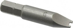 Value Collection - #6 Spanner Screwdriver Bit - 1-1/2" OAL - Exact Industrial Supply