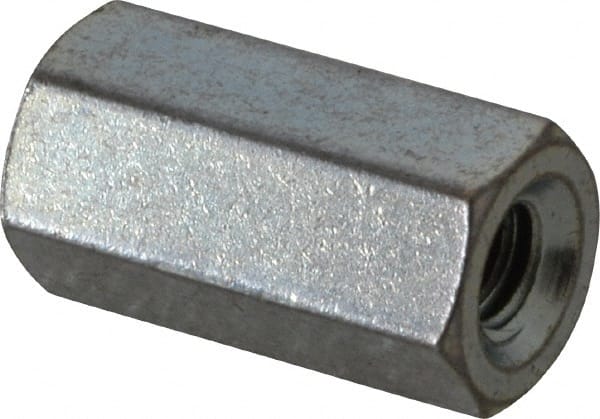 1/4-20, 1/2″ OAL, 1/2″ Across Flats, Brass Female Hex Circuit Board Standoff Fully Threaded, Grade 360, Zinc-Plated