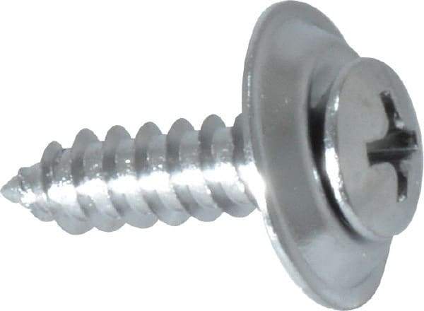 Value Collection - #10 Sems Oval Head Phillips Sheet Metal Screw - Steel, 3/4" OAL, Grade 2 - Exact Industrial Supply