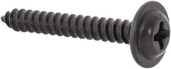 Au-Ve-Co Products - #6 Flat Head Phillips Sheet Metal Screw - Steel, 1" OAL, Grade 2 - Exact Industrial Supply