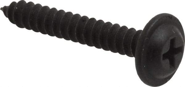 Value Collection - #10 Flat Head Phillips Sheet Metal Screw - Steel, 1-1/4" OAL, Grade 2 - Exact Industrial Supply