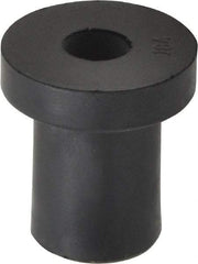 Au-Ve-Co Products - 1/4-20, 0.74" Diam x 0.187" Thick Flange, Rubber Insulated Rivet Nut - UNC Thread, Neoprene, 0.642" Long x 1/2" Body Diam, 0.829" OAL - Exact Industrial Supply