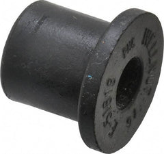 Au-Ve-Co Products - 5/16-18, 7/8" Diam x 1/8" Thick Flange, Rubber Insulated Rivet Nut - UNC Thread, Neoprene, 0.6" Long x 0.62" Body Diam, 0.725" OAL - Exact Industrial Supply