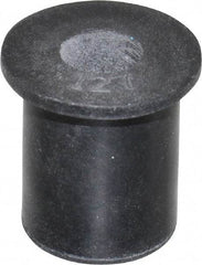 Au-Ve-Co Products - M6x1.00, 0.63" Diam x 0.051" Thick Flange, Rubber Insulated Rivet Nut - Metric Coarse Thread, Neoprene, 0.579" Long x 1/2" Body Diam, 0.63" OAL - Exact Industrial Supply