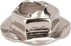 Value Collection - 6" Hole Diam, 18mm OD, 11mm Width Across Flats Washer Lock Nut - Zinc-Plated Spring Steel, For Use with Non Threaded Fasteners - Exact Industrial Supply