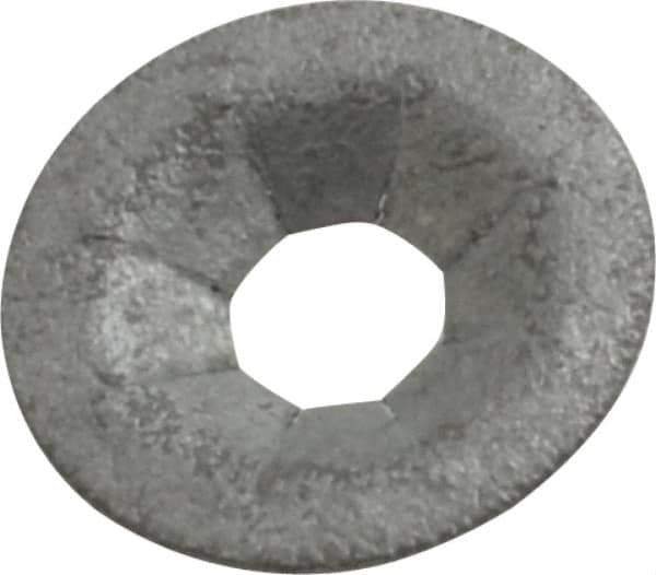 Au-Ve-Co Products - 7/16" OD, Spring Steel Push Nut - Zinc-Plated, 5/32" Shaft Diam - Exact Industrial Supply