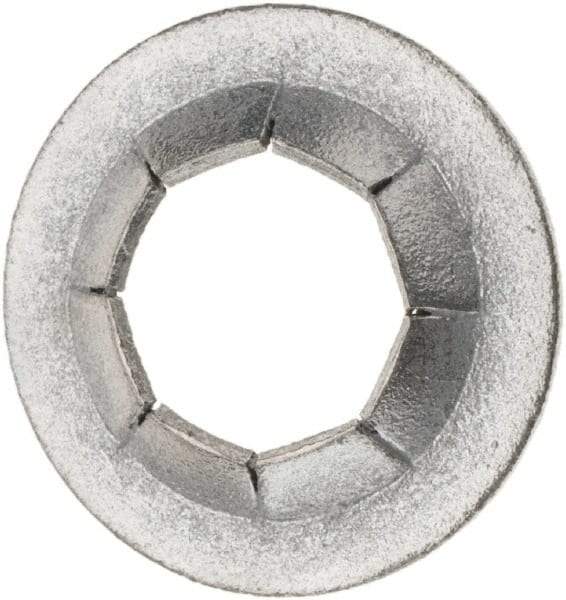 Value Collection - 3/4" OD, Spring Steel Push Nut - Zinc-Plated, 3/8" Shaft Diam - Exact Industrial Supply