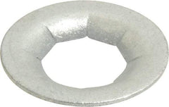 Au-Ve-Co Products - 1" OD, Spring Steel Push Nut - Zinc-Plated, 1/2" Shaft Diam - Exact Industrial Supply