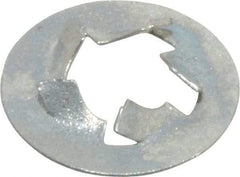 Value Collection - 1/4" Screw, 1/2" OD, Spring Steel Push Nut - Zinc-Plated - Exact Industrial Supply